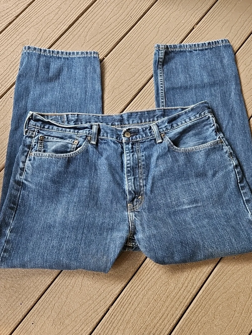 Levi's 505 Jeans W40 L30 Classic Blue Men's Denim Jeans